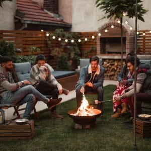 friends-around-campfire